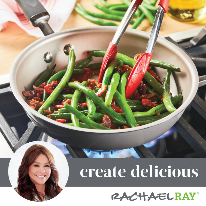 Rachael Ray Create Delicious Nonstick Induction Frying Pans / Skillet Set,  9.5 Inch and 11.75 Inch